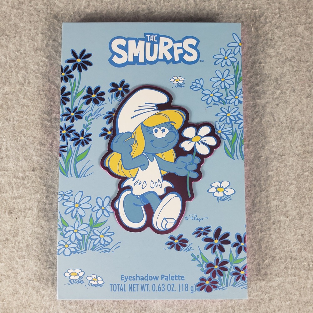 Smurfs 12 Color Eyeshadow Palette Taste Beauty Nostalgic‎ Collector Makeup NEW